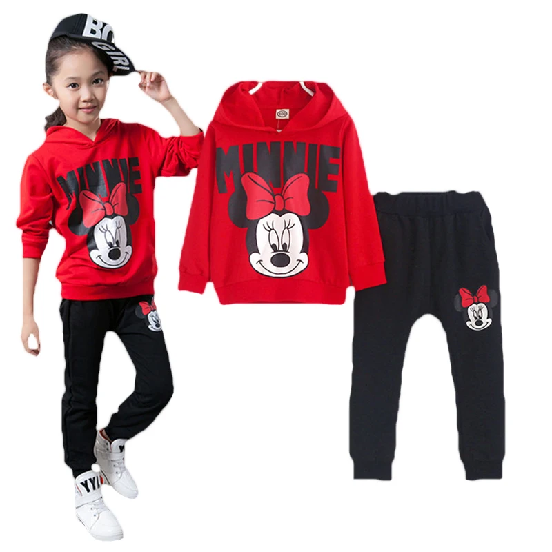 2pcs set Children baby Minnie Clothes Set Long Sleeve Hooded Coat Pants Oufits Set girl autumn Cartoon Leisure suits kids clothe
2pcs set Children baby Minnie Clothes Set Long Sleeve Hooded Coat Pants Oufits Set girl autumn Cartoon Leisure suits kids clothe
