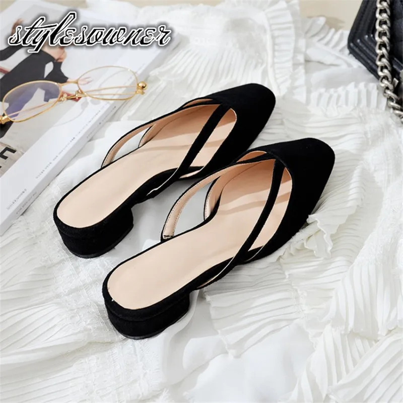 Stylesowner 2018 Summer Classic Woman Casual Slippers Black Solid color Round Toe Cow Leather All-match Low Heels Female Slipper
Stylesowner 2018 Summer Classic Woman Casual Slippers Black Solid color Round Toe Cow Leather All-match Low Heels Female Slipper