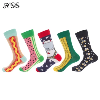HSS Brand Men's Cotton Happy Socks Funny Combed Colorful Multi Pattern Long Sock Skateboard Casual Socks for Men Big Size
HSS Brand Men's Cotton Happy Socks Funny Combed Colorful Multi Pattern Long Sock Skateboard Casual Socks for Men Big Size