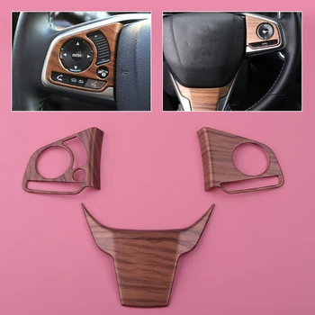 DWCX 3Pcs Peach Wood Grain Steering Wheel Trim Cover Decoration Fit For Honda CRV CR-V 2017-2018
DWCX 3Pcs Peach Wood Grain Steering Wheel Trim Cover Decoration Fit For Honda CRV CR-V 2017-2018