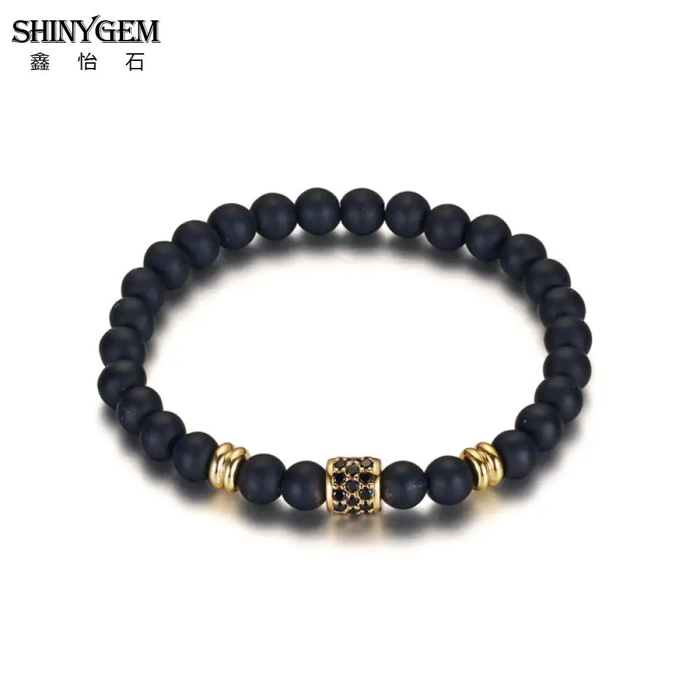 ShinyGem Handmade Agates Yoga Bracelets DIY Elastic Natural Stone Bracelets Black Matte Onyx Agates Bead Bracelets For Women Men
ShinyGem Handmade Agates Yoga Bracelets DIY Elastic Natural Stone Bracelets Black Matte Onyx Agates Bead Bracelets For Women Men