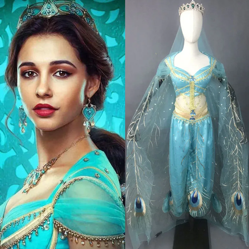 Custom Made New Movie Aladdin Jasmine Princess Embroidery Cosplay Costume For Adult Women Girls Halloween Party Costume
Custom Made New Movie Aladdin Jasmine Princess Embroidery Cosplay Costume For Adult Women Girls Halloween Party Costume