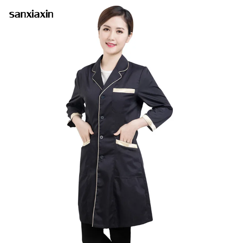 sanxiaxin Hospital Doctor Slim Multicolour Nurse Uniform beauty uniform black Large code Ladies Medical Robe Medical Lab Coat
sanxiaxin Hospital Doctor Slim Multicolour Nurse Uniform beauty uniform black Large code Ladies Medical Robe Medical Lab Coat