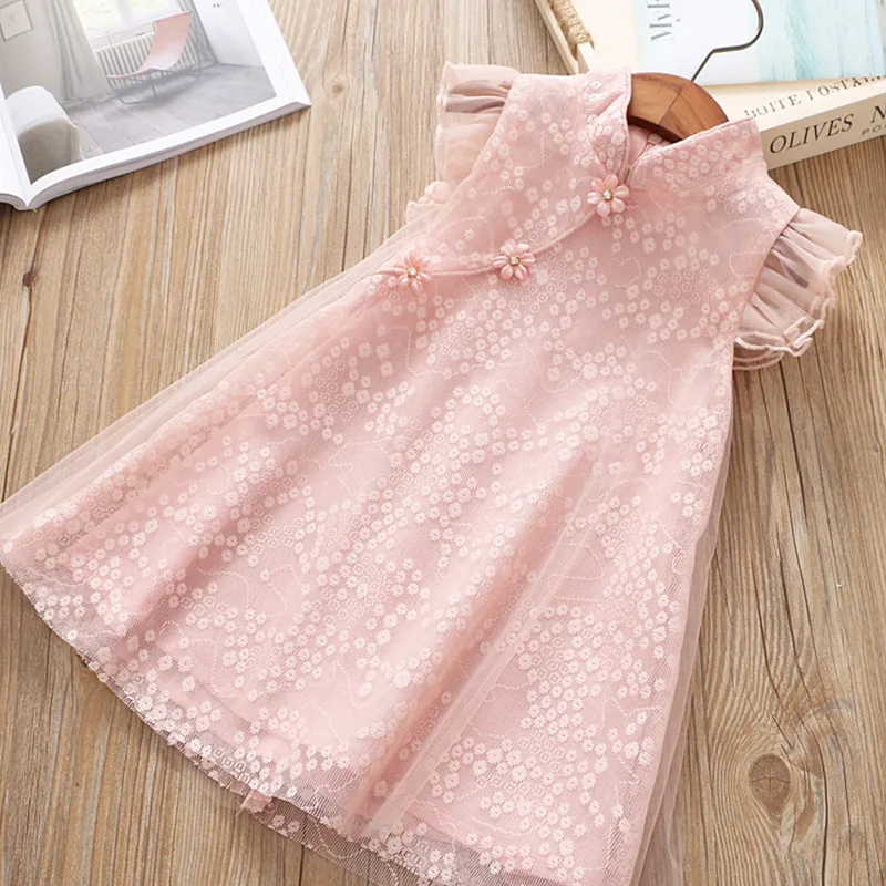 2019 Summer 2-6 7 8 10 Years Crew Neck Fly Sleeve Baby Mesh Floral Chiffon Chinese Ethnic Style Kids Cheongsam Dresses For Girls
2019 Summer 2-6 7 8 10 Years Crew Neck Fly Sleeve Baby Mesh Floral Chiffon Chinese Ethnic Style Kids Cheongsam Dresses For Girls