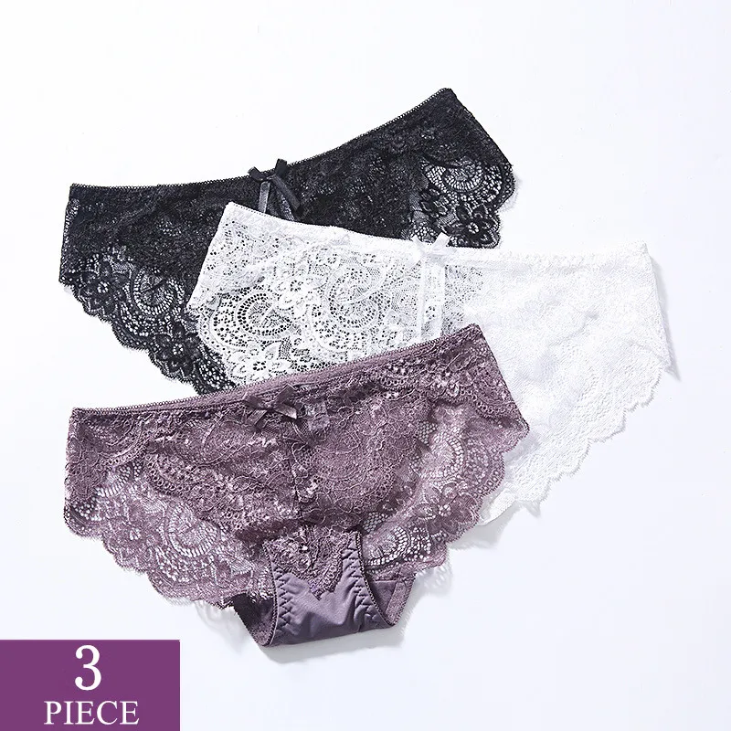 3 Pcs Panties For Woman Underwear Sexy Lace Breathable Female Panty Hollow Transparent Seamless Ice Silk Briefs Lingerie Women
3 Pcs Panties For Woman Underwear Sexy Lace Breathable Female Panty Hollow Transparent Seamless Ice Silk Briefs Lingerie Women
