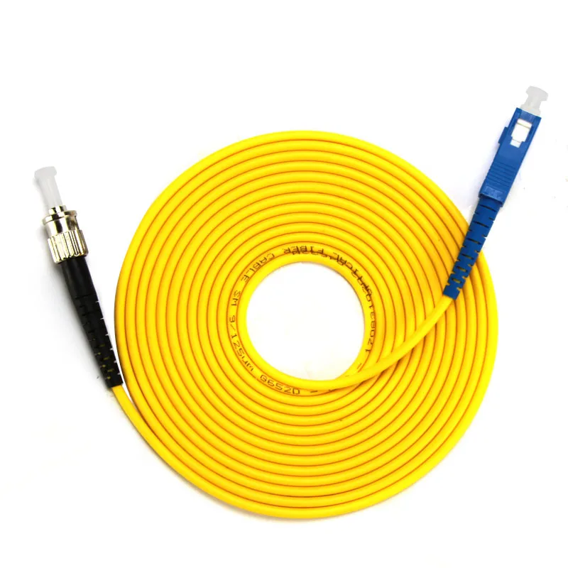 ST to SC Single-mode optical fiber patch cord SM ST/SC fiber jumper cabel Simplex 9/125 UPC Polish OFNR 3m 5m 10m 15m
ST to SC Single-mode optical fiber patch cord SM ST/SC fiber jumper cabel Simplex 9/125 UPC Polish OFNR 3m 5m 10m 15m