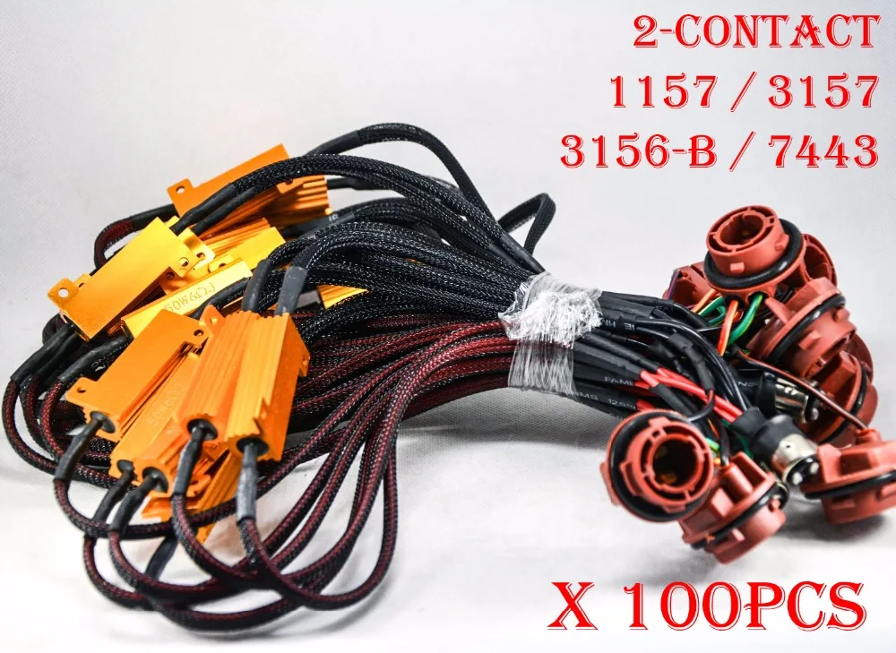 100x 1157 3156-B 3157 7743 50W 6ohm Gold Fuse LED Bulbs Fog Turn Brake Signal Load Resistor Canbus Error Fix Flash Blink Hyper
100x 1157 3156-B 3157 7743 50W 6ohm Gold Fuse LED Bulbs Fog Turn Brake Signal Load Resistor Canbus Error Fix Flash Blink Hyper