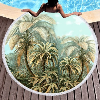 Tropical rainforest tapestry Forest Printed Microfiber Beach Towel Tassels Adult Kids Blanket Large Round Bath Towel Swimwear
Tropical rainforest tapestry Forest Printed Microfiber Beach Towel Tassels Adult Kids Blanket Large Round Bath Towel Swimwear
