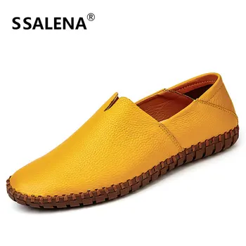 Men Spring Loafers Breathable Soft Leather Casual Shoes for Man Slip On Lightweight Soft Sole Flat Shoes Moccasins AA11565
Men Spring Loafers Breathable Soft Leather Casual Shoes for Man Slip On Lightweight Soft Sole Flat Shoes Moccasins AA11565