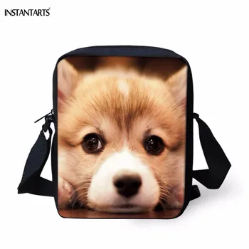 INSTANTARTS Mini Kindergarten Students School Bags Cute 3D Animal Corgi Dog/Puppy Print Girls Schoolbags Children Crossbody Bags
INSTANTARTS Mini Kindergarten Students School Bags Cute 3D Animal Corgi Dog/Puppy Print Girls Schoolbags Children Crossbody Bags