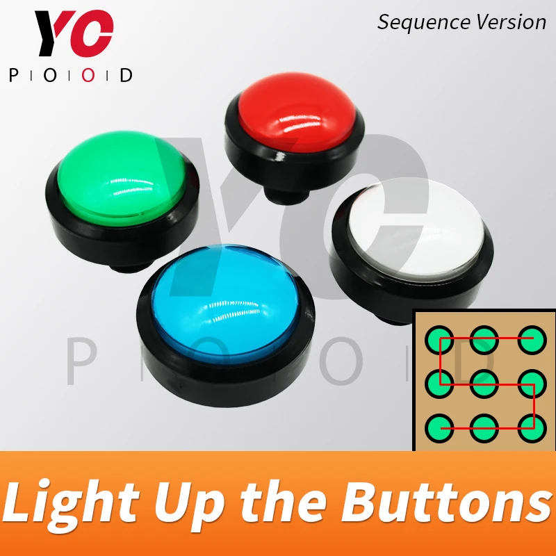 Several Colorful buttons Prop Escape room light up buttons in correct sequence to unlock real life game supplier YOPOOD buttons
Several Colorful buttons Prop Escape room light up buttons in correct sequence to unlock real life game supplier YOPOOD buttons