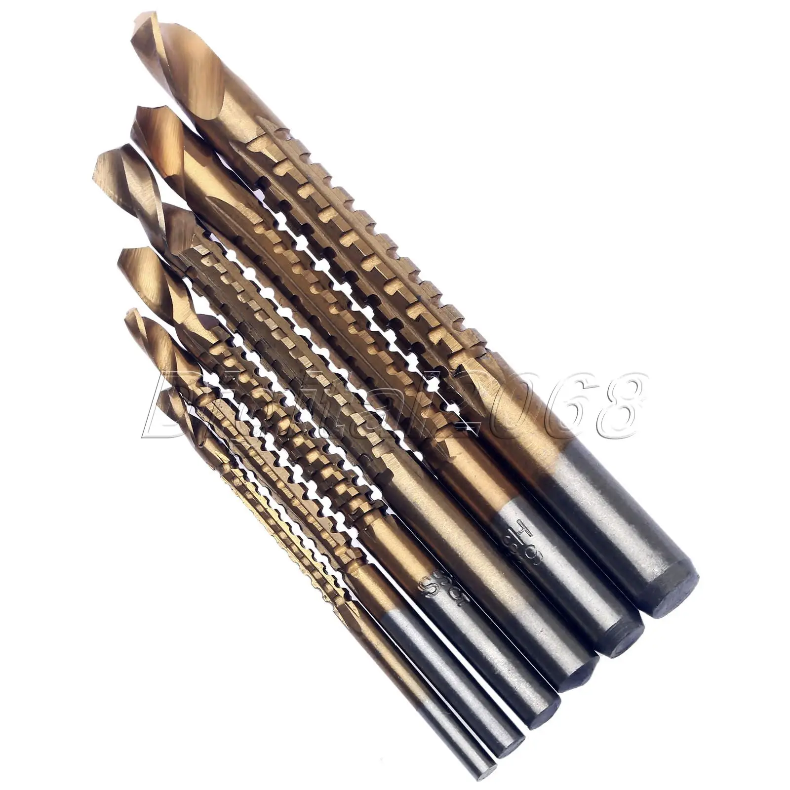 6pcs Titanium Coated HSS High Speed Steel Drill Bit Set Electric Drill Bits for Metal Milling Cutters for Wood 3/4/5/6/6.5/8mm
6pcs Titanium Coated HSS High Speed Steel Drill Bit Set Electric Drill Bits for Metal Milling Cutters for Wood 3/4/5/6/6.5/8mm