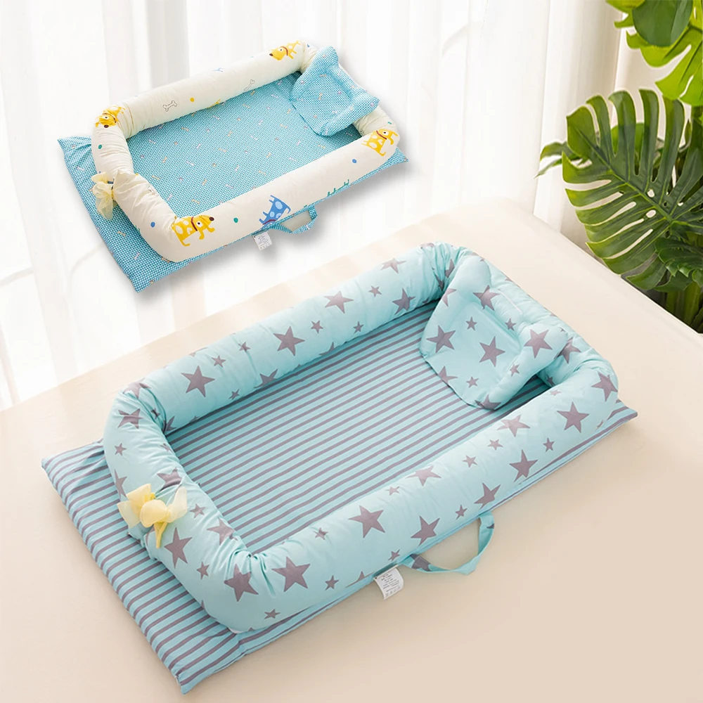 Portable Newborn Baby Bed Bumper Cartoon Print Baby Nest Infant Crib Travel Bed Nest Crib Cotton Cradle Children's Beds Babynest
Portable Newborn Baby Bed Bumper Cartoon Print Baby Nest Infant Crib Travel Bed Nest Crib Cotton Cradle Children's Beds Babynest