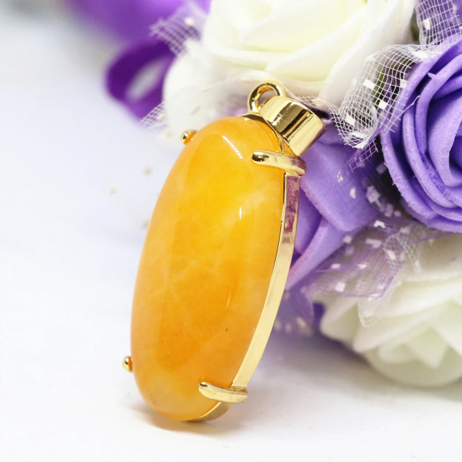 Bohemia fashion women drop pendant yellow chalcedony jades oval shape fit diy chain necklace gold-color jewelry 15*30mm B1851
Bohemia fashion women drop pendant yellow chalcedony jades oval shape fit diy chain necklace gold-color jewelry 15*30mm B1851
