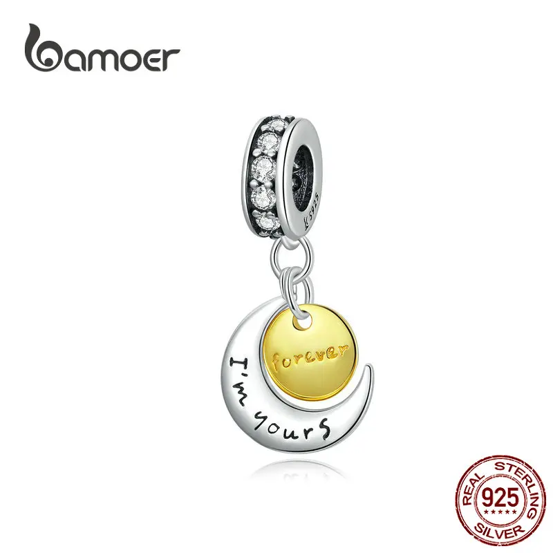 bamoer Moon and Star Love Pendant Charm for Women Original Charm Bracelet 925 Sterling Silver European Luxury Jewelry SCC1231
bamoer Moon and Star Love Pendant Charm for Women Original Charm Bracelet 925 Sterling Silver European Luxury Jewelry SCC1231