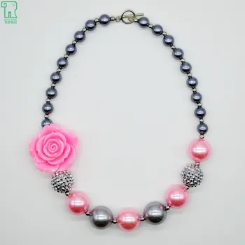 Girls Pink Resin Flower Beaded Necklace 2015 New Child Chunky Rose Pearl Necklace Kids and Pink Pearl Fashion Jewelry
Girls Pink Resin Flower Beaded Necklace 2015 New Child Chunky Rose Pearl Necklace Kids and Pink Pearl Fashion Jewelry