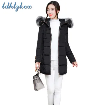 Winter Coat Women Black Plus Size Hooded Parkas 2018 New Korean Casual Long Slim Zipper Pockets Thick Jackets Feminino LD666
Winter Coat Women Black Plus Size Hooded Parkas 2018 New Korean Casual Long Slim Zipper Pockets Thick Jackets Feminino LD666