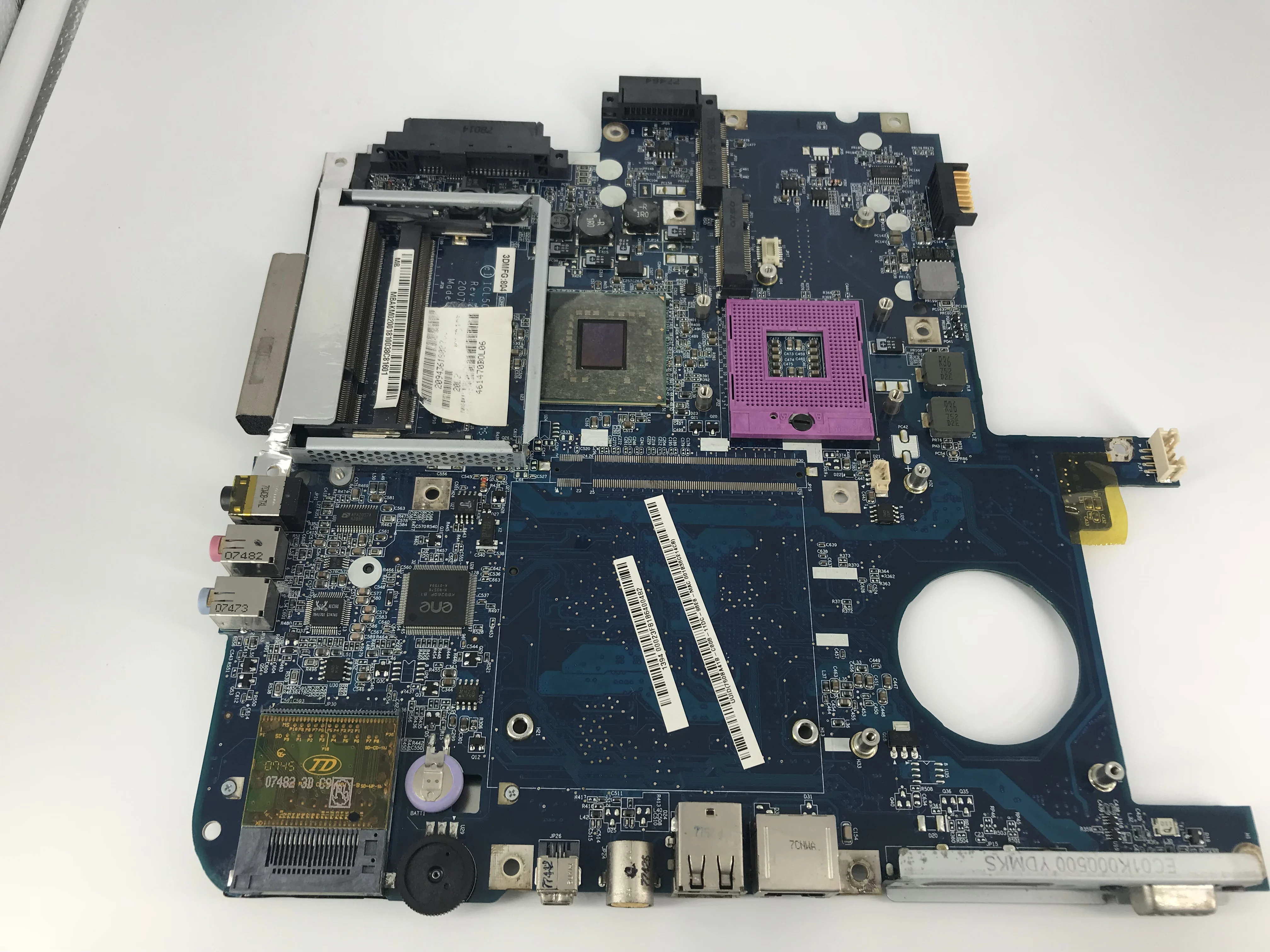 For ACER 7720 5720 5315 5715Z Laptop Motherboard ICL50 LA-3551P MBAHE02001 Mainboard with graphics card slot 100% tested
For ACER 7720 5720 5315 5715Z Laptop Motherboard ICL50 LA-3551P MBAHE02001 Mainboard with graphics card slot 100% tested