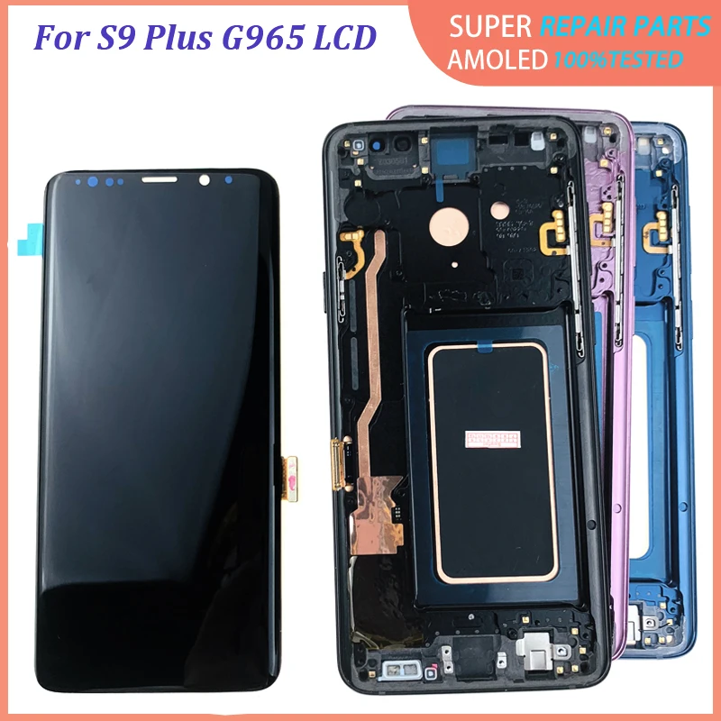 Новый AAA S9 для samsung Galaxy ЖК дисплей Plus сенсорный экран дигитайзер в сборе G960F G965F G960