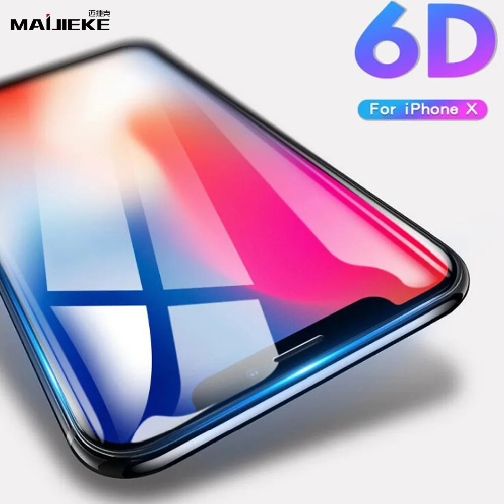 Real 6D Full Coverage Screen Protector For iPhone X Tempered Glass Protective Glass for iPhone 8 7 plus 6s 6 plus Glass Film
Real 6D Full Coverage Screen Protector For iPhone X Tempered Glass Protective Glass for iPhone 8 7 plus 6s 6 plus Glass Film