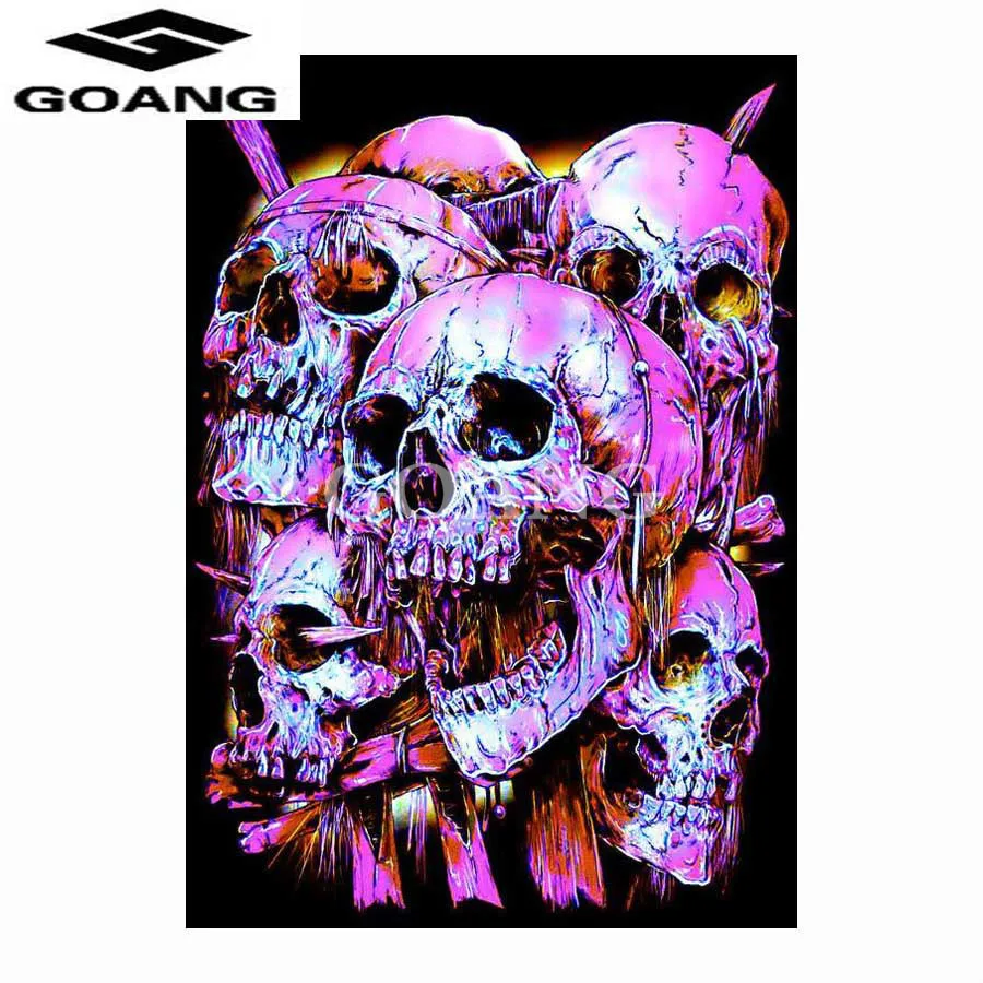GOANG DIY Diamond Mosaic Embroidery skull Diamond Painting Full square Rhinestone cross stitch Needlework Home Decor
GOANG DIY Diamond Mosaic Embroidery skull Diamond Painting Full square Rhinestone cross stitch Needlework Home Decor