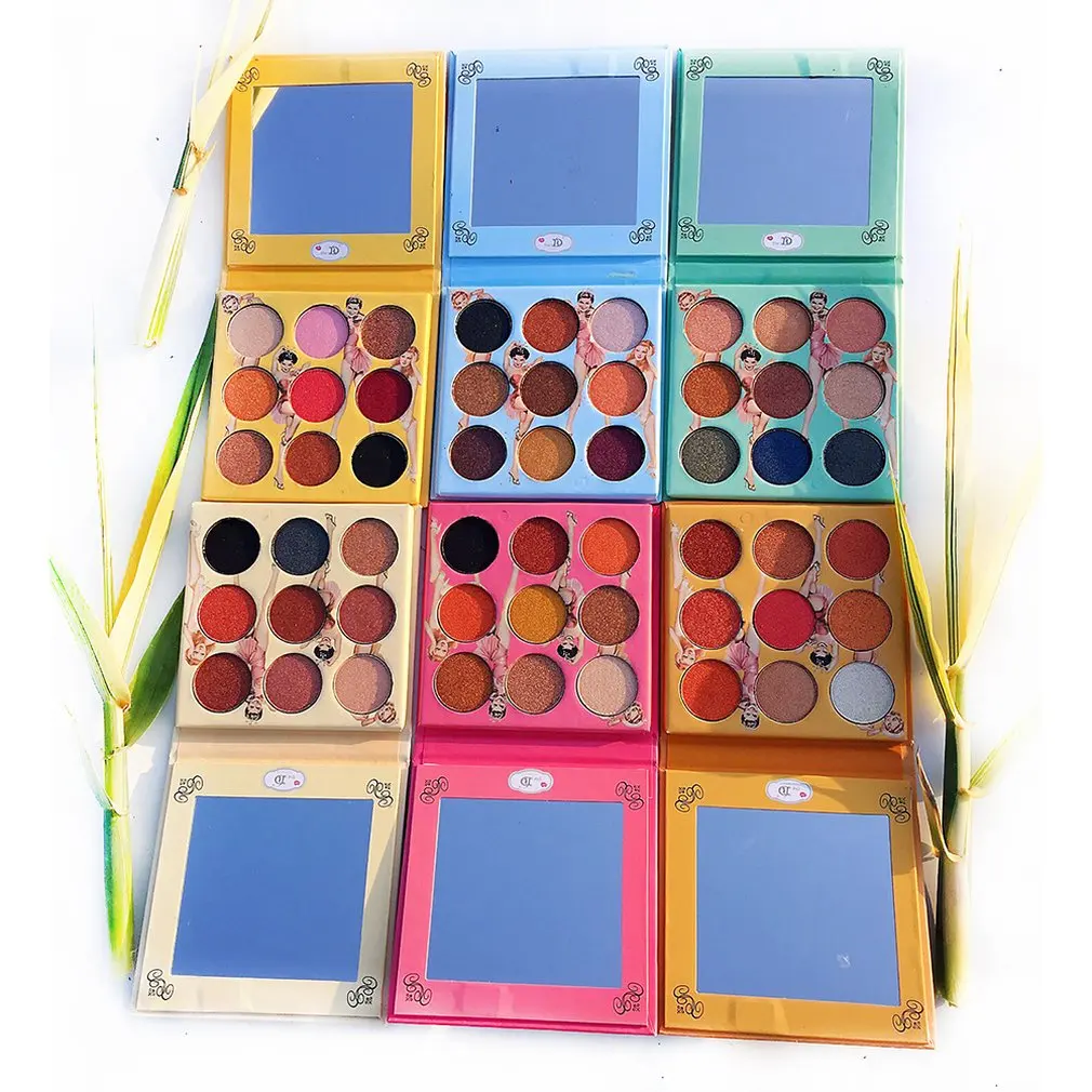 Pearlescent matte 9 color eyeshadow 6 color series can be selected from mirrored cross-border eye shadow
Pearlescent matte 9 color eyeshadow 6 color series can be selected from mirrored cross-border eye shadow