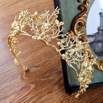Vintage Gold Baroque Wedding Bridal Crown Hair Accessories Dragonfly Tiara Bridesmaid Girls Rhinestones Headdress Crown Headband
Vintage Gold Baroque Wedding Bridal Crown Hair Accessories Dragonfly Tiara Bridesmaid Girls Rhinestones Headdress Crown Headband