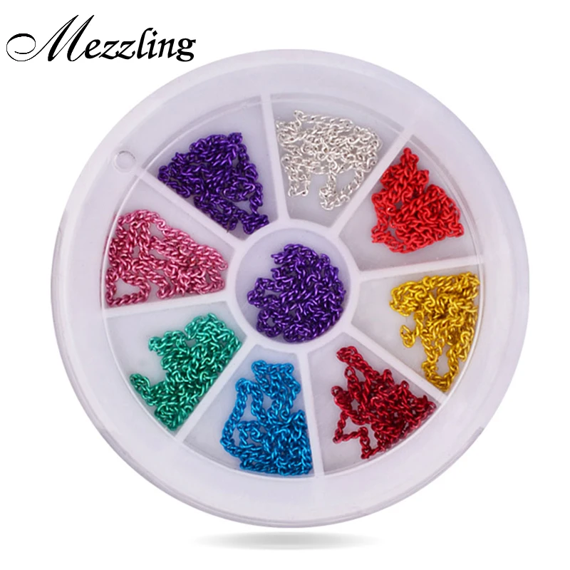 Metal Nail Art Chain,12cm Mix Colors 3d Glitter Charm Nail Design,DIY Beauty Nail Decoration Tools
Metal Nail Art Chain,12cm Mix Colors 3d Glitter Charm Nail Design,DIY Beauty Nail Decoration Tools
