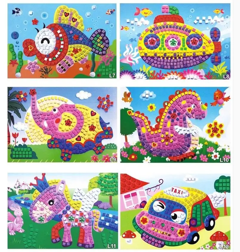 1pcs 3D Foam Mosaics Sticky Crystal Art Sticker Game Craft Art Sticker Kids Educational Toys For Children
1pcs 3D Foam Mosaics Sticky Crystal Art Sticker Game Craft Art Sticker Kids Educational Toys For Children