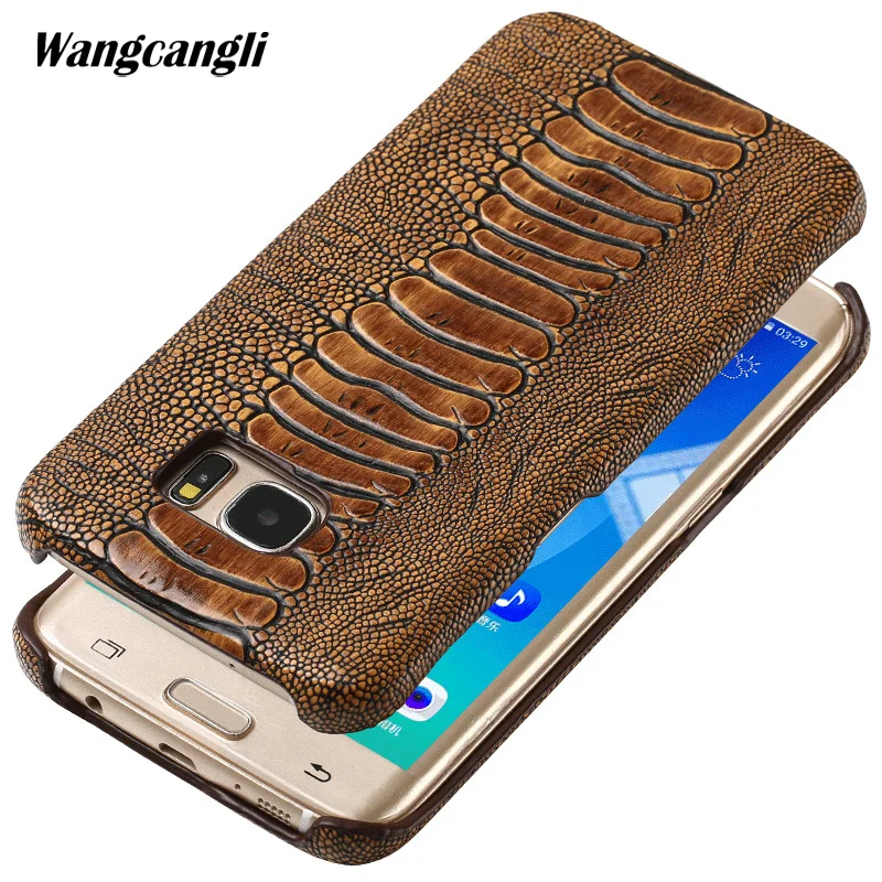 Cowhide ostrich foot texture phone case for Samsung galaxy S7 phone case custom made Genuine leather Mobile phone back cover
Cowhide ostrich foot texture phone case for Samsung galaxy S7 phone case custom made Genuine leather Mobile phone back cover