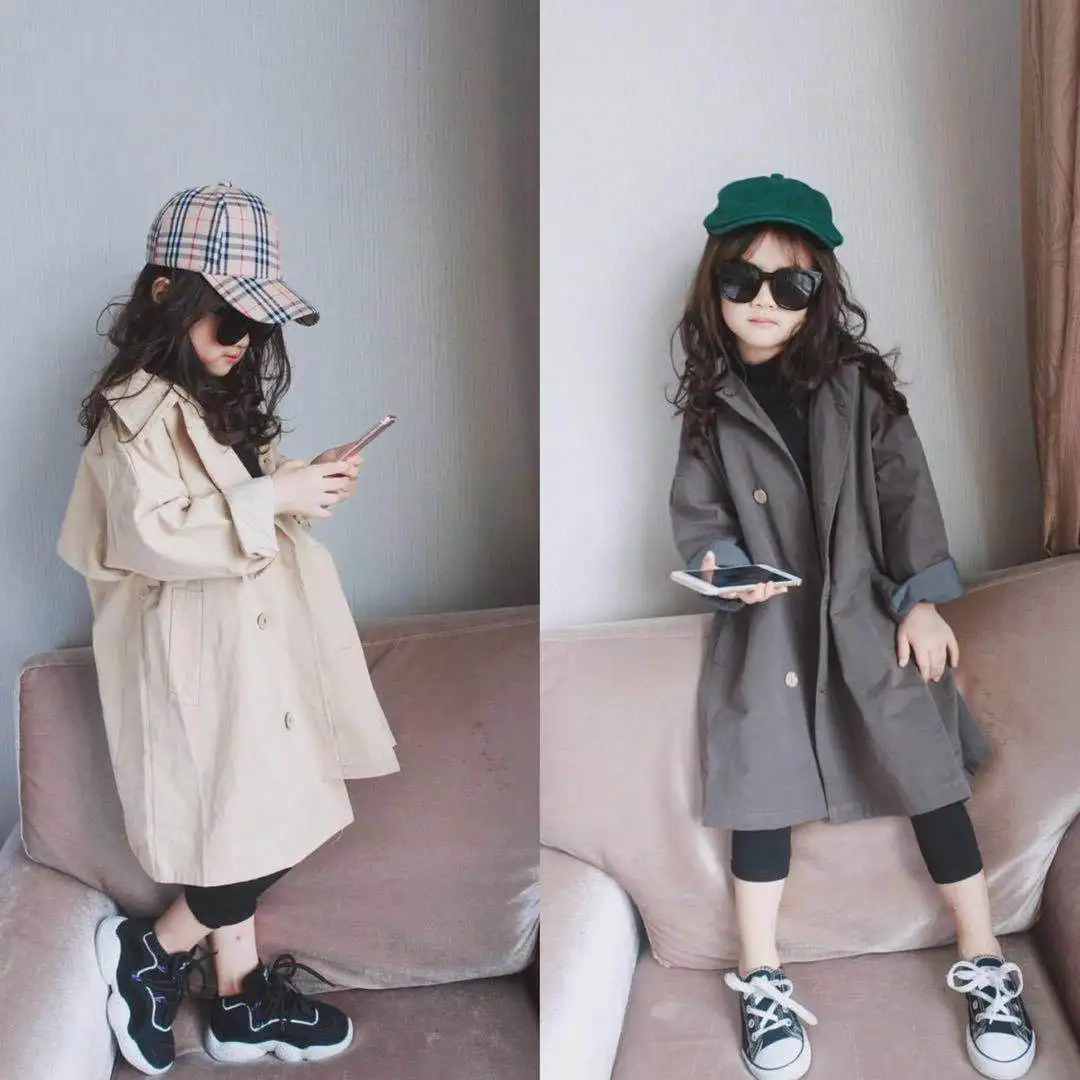 Girls' coat Korean long style windbreaker coat 2019 spring and autumn new children's wear kids jackets for girls
Girls' coat Korean long style windbreaker coat 2019 spring and autumn new children's wear kids jackets for girls