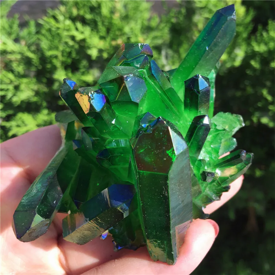 Natural crystal quartz rare beautiful green Aura quartz crystal cluster mineral healing specimen sent 1pcs
Natural crystal quartz rare beautiful green Aura quartz crystal cluster mineral healing specimen sent 1pcs