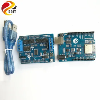 Robot Arm Controller Kit Development Board Compatible with UNO R3 for Control 2-way Motor & 16-way Servo
Robot Arm Controller Kit Development Board Compatible with UNO R3 for Control 2-way Motor & 16-way Servo