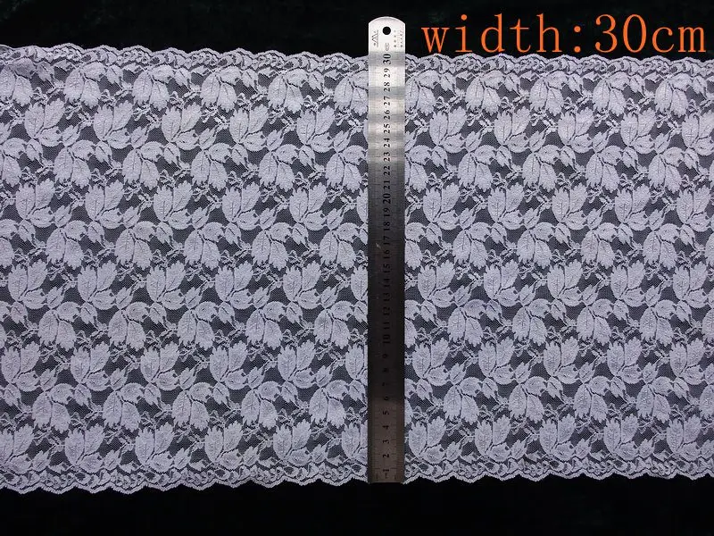 over size 30cm 3000mm super width lace white DIY garment accessories ornament elastic broaden jacquard lace free shipping
over size 30cm 3000mm super width lace white DIY garment accessories ornament elastic broaden jacquard lace free shipping