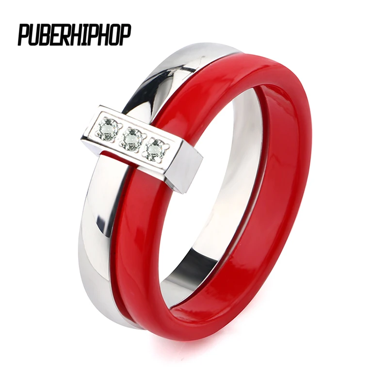 2019 New Red Rings for Women Stainless Steel Two Layer Smooth Red Ceramic Rings With Rhinestone Colorful Jewelry Christmas Gift
2019 New Red Rings for Women Stainless Steel Two Layer Smooth Red Ceramic Rings With Rhinestone Colorful Jewelry Christmas Gift