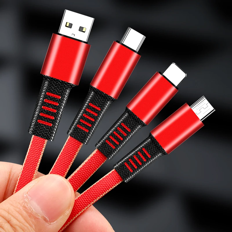 3 in 1 USB Cable for Mobile Phone Micro USB Type C Charger Cable for iPhone Charging Cable Micro USB Charger Cord
3 in 1 USB Cable for Mobile Phone Micro USB Type C Charger Cable for iPhone Charging Cable Micro USB Charger Cord