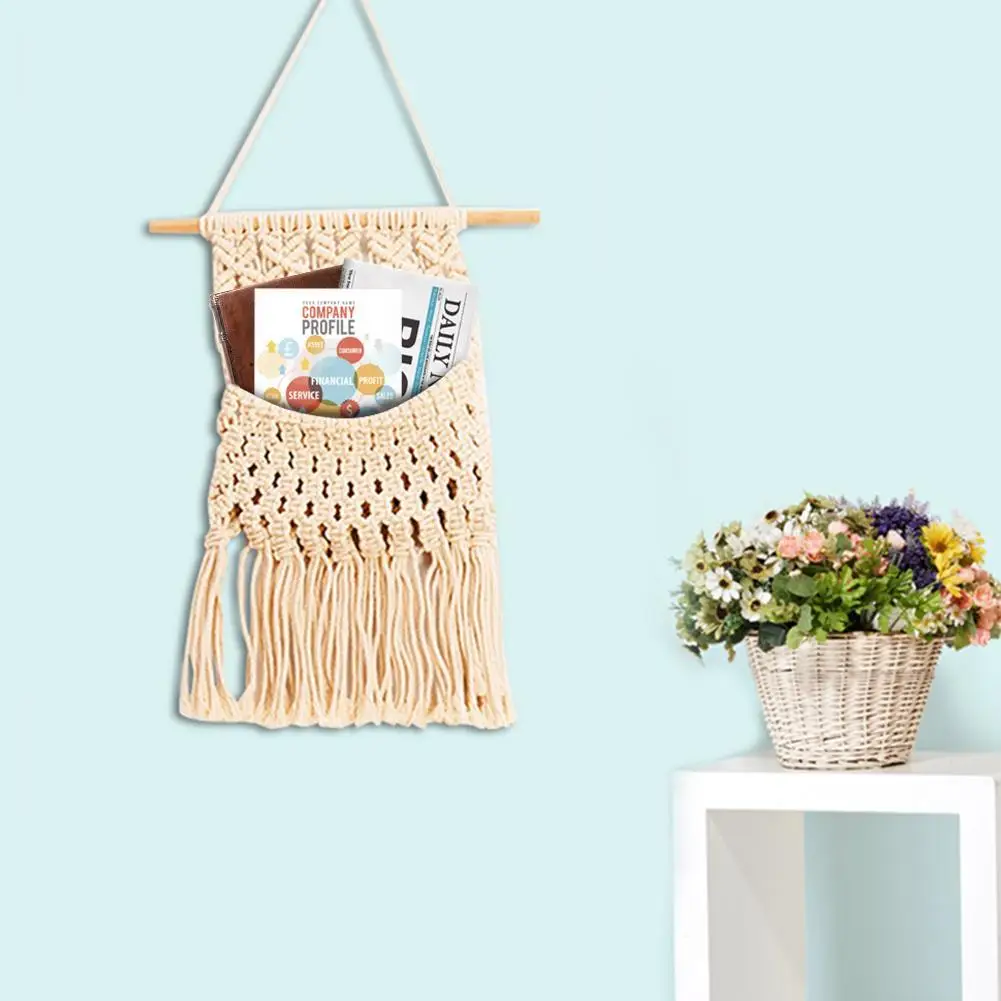 Bohemian Hand-woven Cotton Rope Lace Wall Hanging Hand Woven Basket For Living Room Door Storage Bags Organizer
Bohemian Hand-woven Cotton Rope Lace Wall Hanging Hand Woven Basket For Living Room Door Storage Bags Organizer