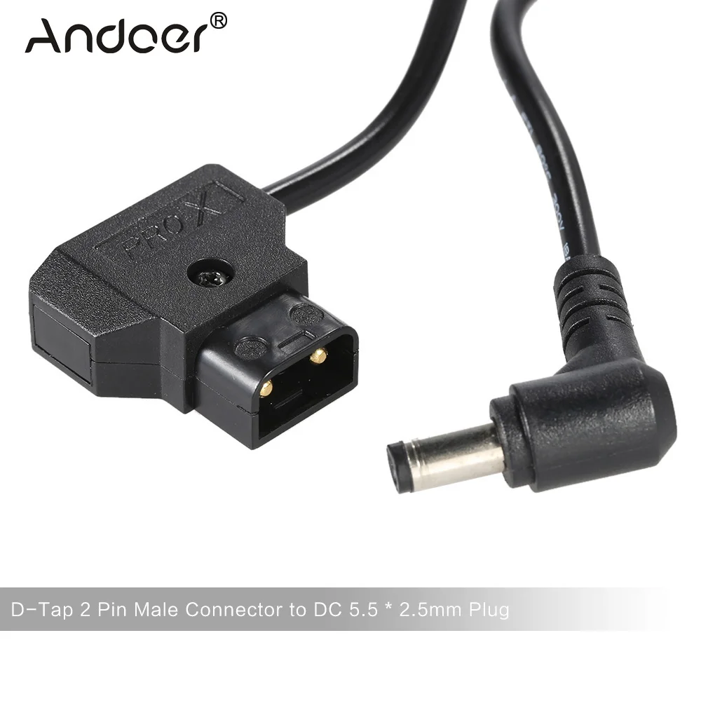 113cm in Length D-Tap 2 Pin Male Connector to DC 5.5 * 2.5mm Plug Power Cord Cable for BMCC BMPC DSLR Rig Power Supply
113cm in Length D-Tap 2 Pin Male Connector to DC 5.5 * 2.5mm Plug Power Cord Cable for BMCC BMPC DSLR Rig Power Supply
