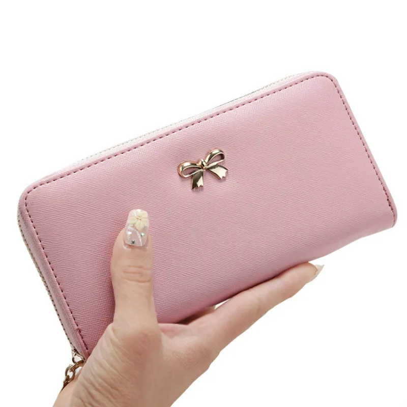 2019 Women Long Clutch Wallets Female Fashion PU Leather Bowknot Coin Bag Phone Purses Famous Designer Lady Cards Holder Wallet
2019 Women Long Clutch Wallets Female Fashion PU Leather Bowknot Coin Bag Phone Purses Famous Designer Lady Cards Holder Wallet