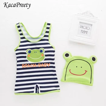 Cartoon frog design kids swimwear black white stripe kids jumpsuit toddler baby bathing suit children beach clothes with hat
Cartoon frog design kids swimwear black white stripe kids jumpsuit toddler baby bathing suit children beach clothes with hat