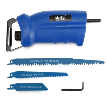 Portable Power Tools Reciprocating Saw Cutting Wood Cutting Tool Electric Drill Attachment Powerful Tool With 3 Saw Blades
Portable Power Tools Reciprocating Saw Cutting Wood Cutting Tool Electric Drill Attachment Powerful Tool With 3 Saw Blades