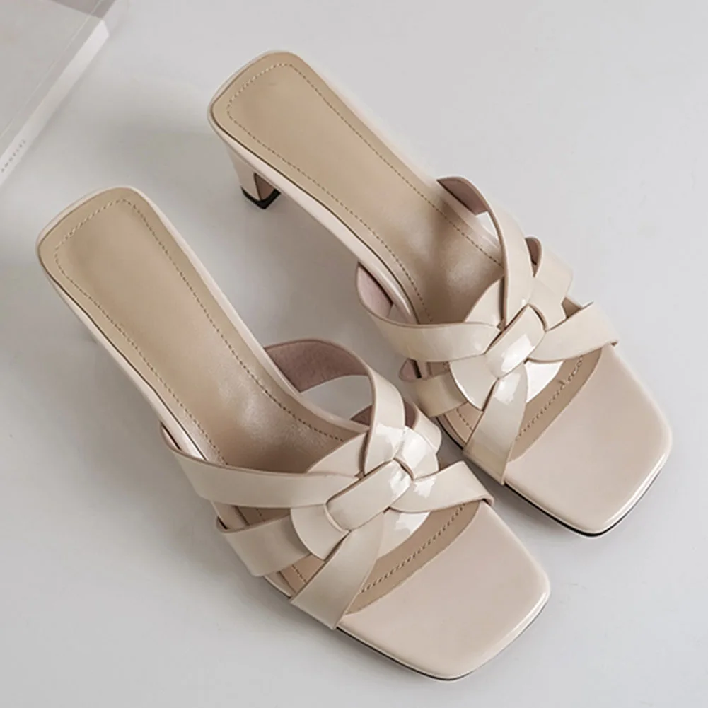 Lapolaka elegant genuine leather shoes Mules Pumps Summer Women high Heels slippers Women Shoes woman
Lapolaka elegant genuine leather shoes Mules Pumps Summer Women high Heels slippers Women Shoes woman