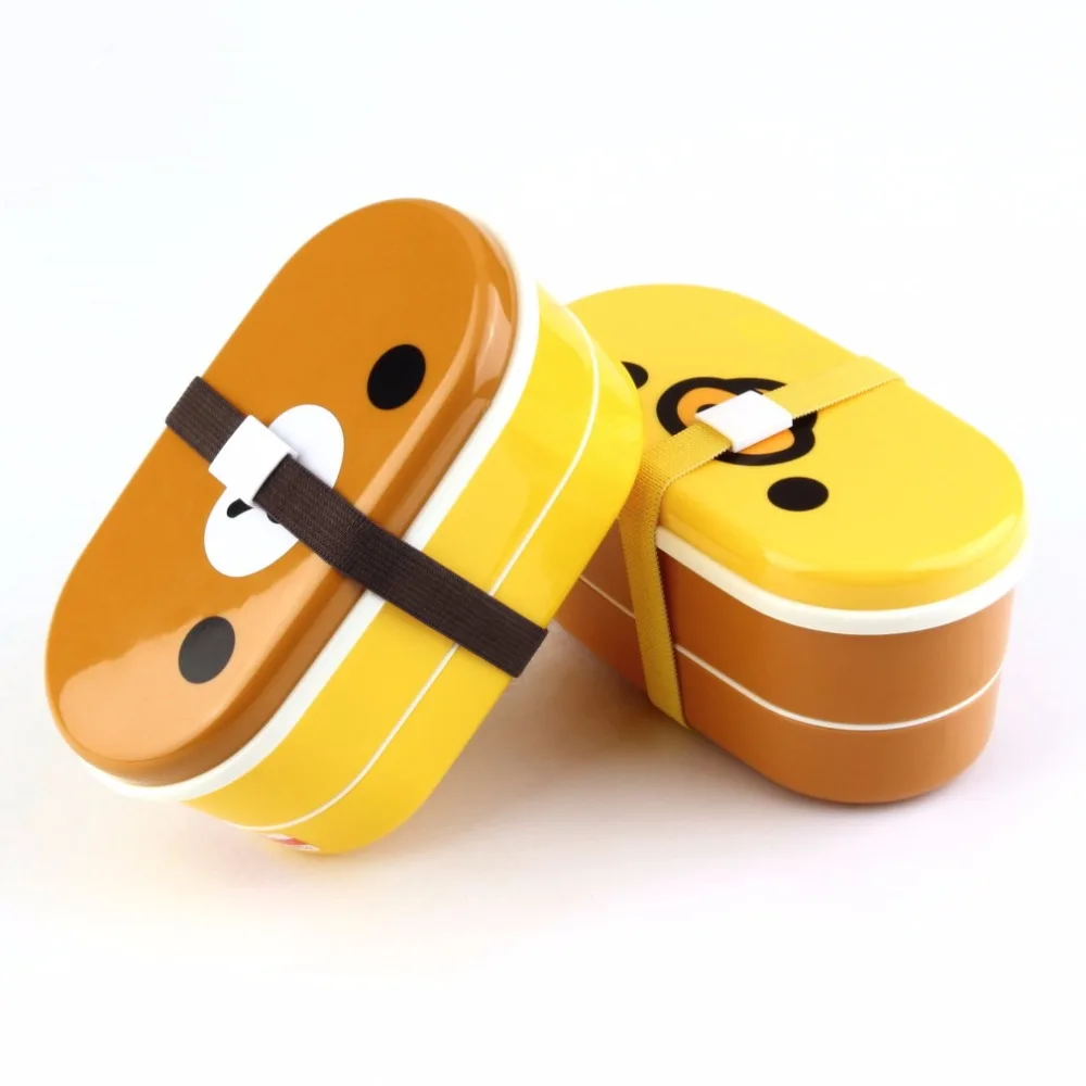 Household Lovely Plastic Bento Lunch Dinnerware Box Brown Color Microwave Rilakkuma Bento Multilayer Children Lunch bento box
Household Lovely Plastic Bento Lunch Dinnerware Box Brown Color Microwave Rilakkuma Bento Multilayer Children Lunch bento box