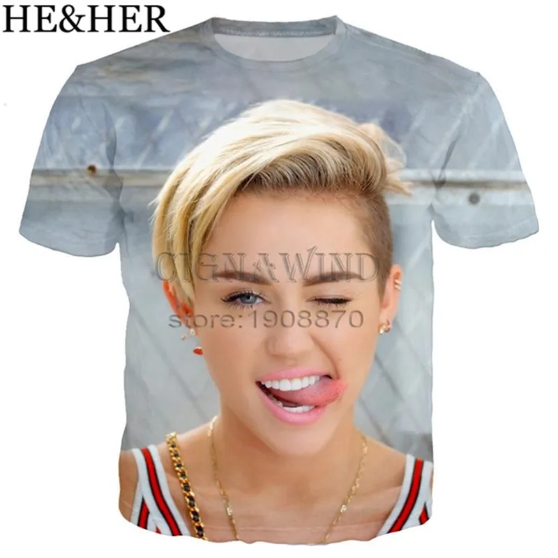 Harajuku t-shirts Miley Cyrus t shirt men women 3D print fashion tshirt streetwear short sleeve tee shirts hip hop summer tops
Harajuku t-shirts Miley Cyrus t shirt men women 3D print fashion tshirt streetwear short sleeve tee shirts hip hop summer tops
