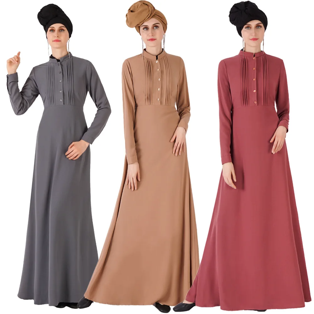 

2019 New Muslim Dress Women Islamic Clothing Moroccan Kaftan Classic Abayas Ladies Long Kaftans Robe Dubai Abaya Turkish Clothes