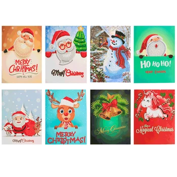 5d Round Diamond Painting Cartoon Mini Santa Claus Merry Christmas Paper Greeting Postcards Craft DIY Kids Festival Greet Cards
5d Round Diamond Painting Cartoon Mini Santa Claus Merry Christmas Paper Greeting Postcards Craft DIY Kids Festival Greet Cards