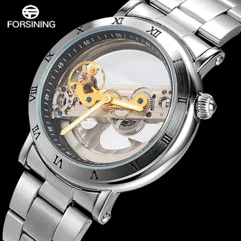 FORSINING Mens Sport Watches Men Full Stainless Steel Skeleton Mechanical Watch Man Creative Self-Wind Clock Relogio Masculino
FORSINING Mens Sport Watches Men Full Stainless Steel Skeleton Mechanical Watch Man Creative Self-Wind Clock Relogio Masculino