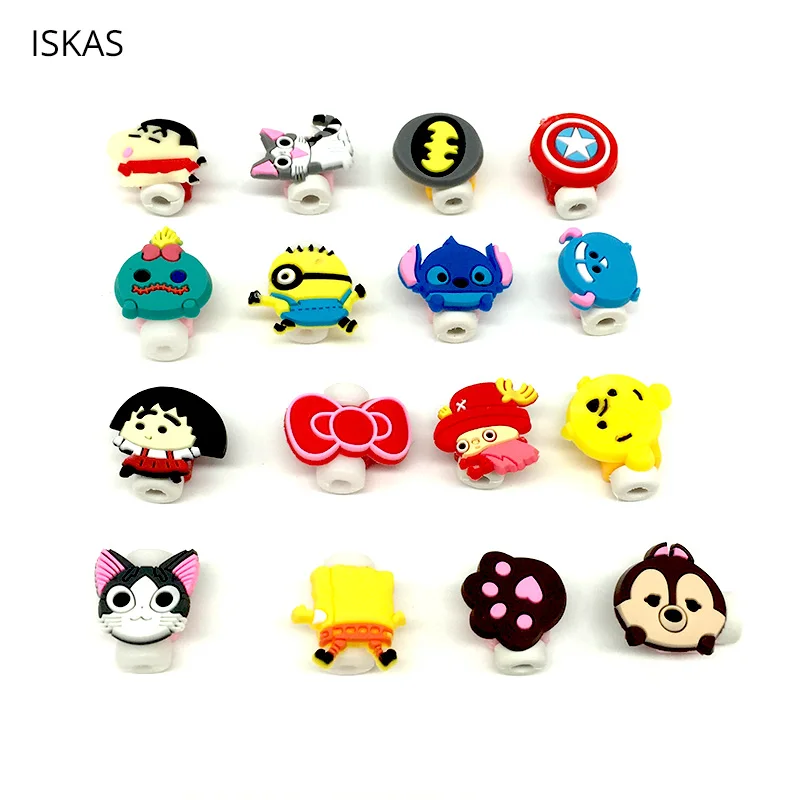 ISKAS Charging Cable Protector Round Wire Holders Cartoon Kablo Koruyucu Cartoon Cable Protector For Cable Protection 50pcs/Lot
ISKAS Charging Cable Protector Round Wire Holders Cartoon Kablo Koruyucu Cartoon Cable Protector For Cable Protection 50pcs/Lot