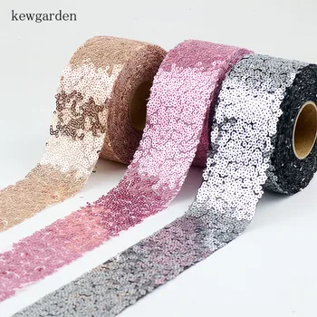 Kewgarden 1-1/4" 2" 30mm 50mm Sequins Voile Cloth Satin Ribbon Handmade Tape DIY Bowknot Accessories 10 meters / lot 
Kewgarden 1-1/4" 2" 30mm 50mm Sequins Voile Cloth Satin Ribbon Handmade Tape DIY Bowknot Accessories 10 meters / lot