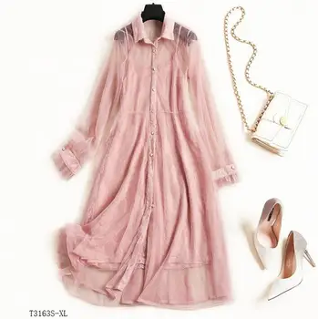 European style 2019 New arrivals summer Spring fashion women clothes temperament solid color vintage lace dress T3163
European style 2019 New arrivals summer Spring fashion women clothes temperament solid color vintage lace dress T3163